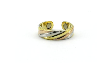 Anillo Slash de 3 tonos