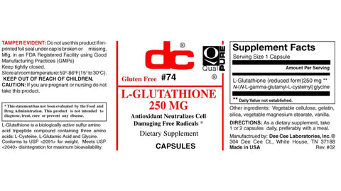 L-Glutatión 250 mg