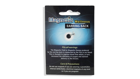 Pendientes magnéticos en la parte posterior