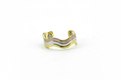 Anillo Wave 3 Tone