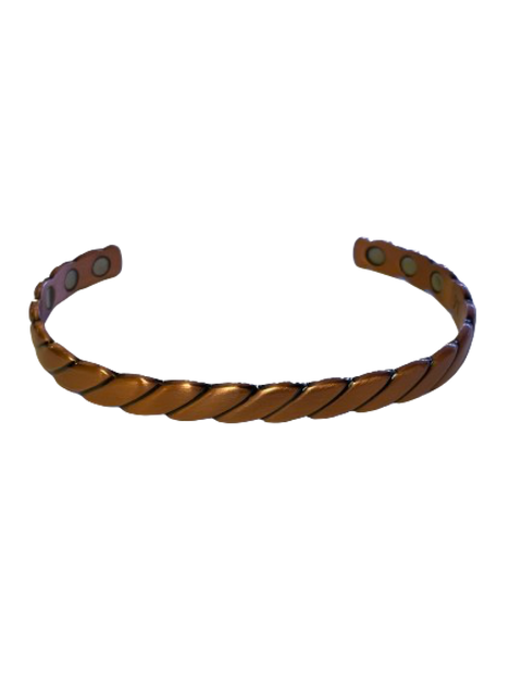 Brazalete de cobre retorcido