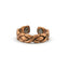 Anillo de cobre bruñido XO