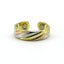 Anillo Slash de 3 tonos