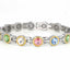 Cristal CZ transparente en plata