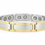 Pulsera Ancha Neomagnética Oro/Plata