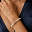 Pulsera de Perlas Magnéticas Blancas de 8mm