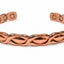 Brazalete brillante XO de cobre