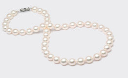 Collar de perlas de 8 mm con extremos magnéticos