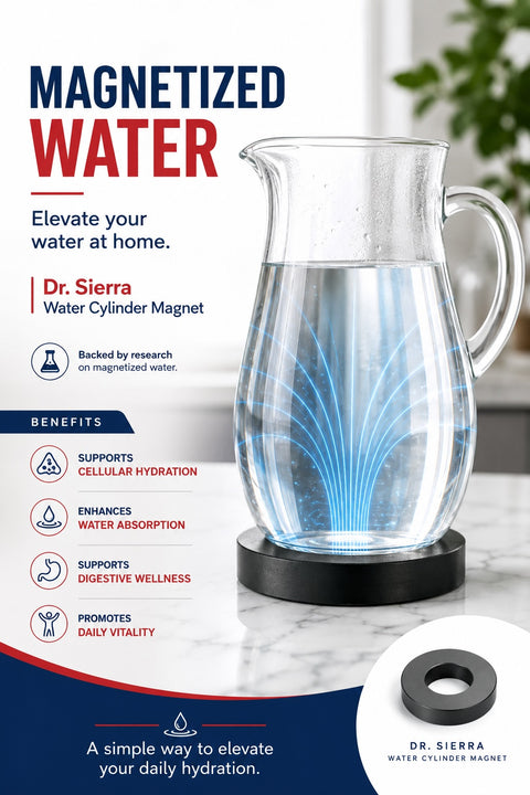 Imán de cilindro de agua del Dr. Sierra