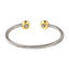 Pulsera magnética de dos tonos - Totalmente de acero inoxidable