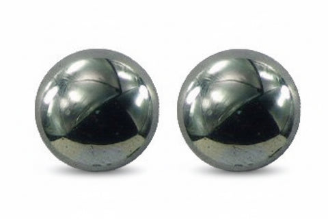 Pendientes redondos de hematita