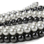 Collar de perlas de 8 mm con extremos magnéticos