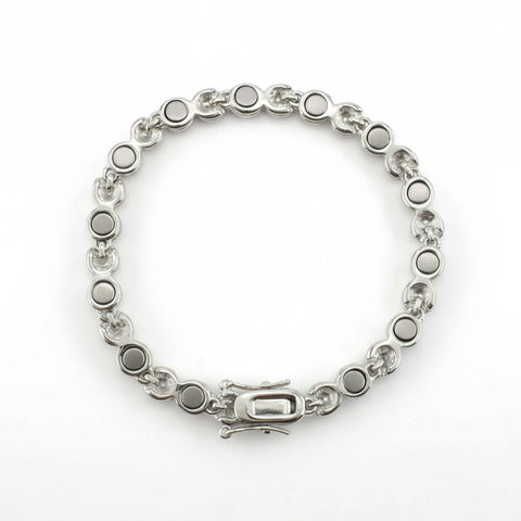 Cristal CZ transparente en plata