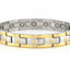 Pulsera Ancha Neomagnética Oro/Plata