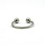 Anillo de bola de plata con alambre de plata
