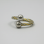 Anillo de cuerda magnética – Bicolor y plata