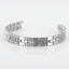 Pulsera magnética de acero inoxidable con líneas suaves