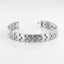 Pulsera magnética de acero inoxidable con líneas suaves