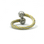 Anillo de cuerda magnética – Bicolor y plata